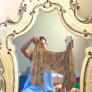 Off the shoulder floral top